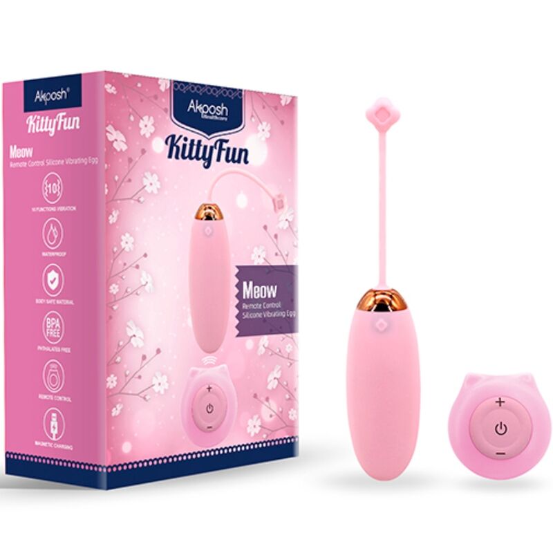 ARMONY - KITTY FUN VIBRATORE UOVO TELECOMANDO 10 VIBRAZIONI ROSA - ARMONY STIMULATORS | Lingerie Harness Boutique