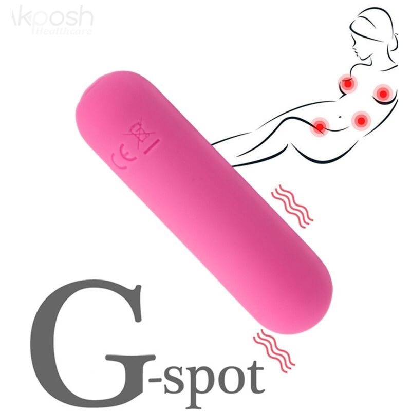 ARMONY - SPLASH HAHA VIBRATORE BULLET IN SILICONE 10 VIBRAZIONI 75 X 19 CM ROSA - ARMONY STIMULATORS | Lingerie Harness Boutique