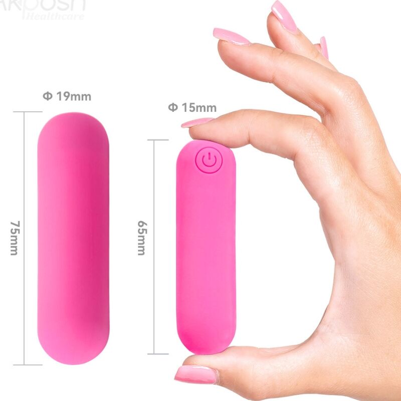 ARMONY - SPLASH HAHA VIBRATORE BULLET IN SILICONE 10 VIBRAZIONI 75 X 19 CM ROSA - ARMONY STIMULATORS | Lingerie Harness Boutique