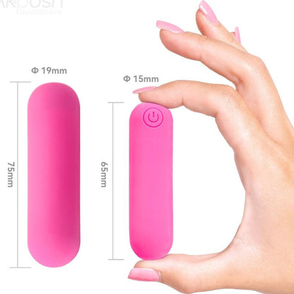 ARMONY - SPLASH HAHA VIBRATORE BULLET IN SILICONE 10 VIBRAZIONI 75 X 19 CM ROSA - ARMONY STIMULATORS | Lingerie Harness Boutique
