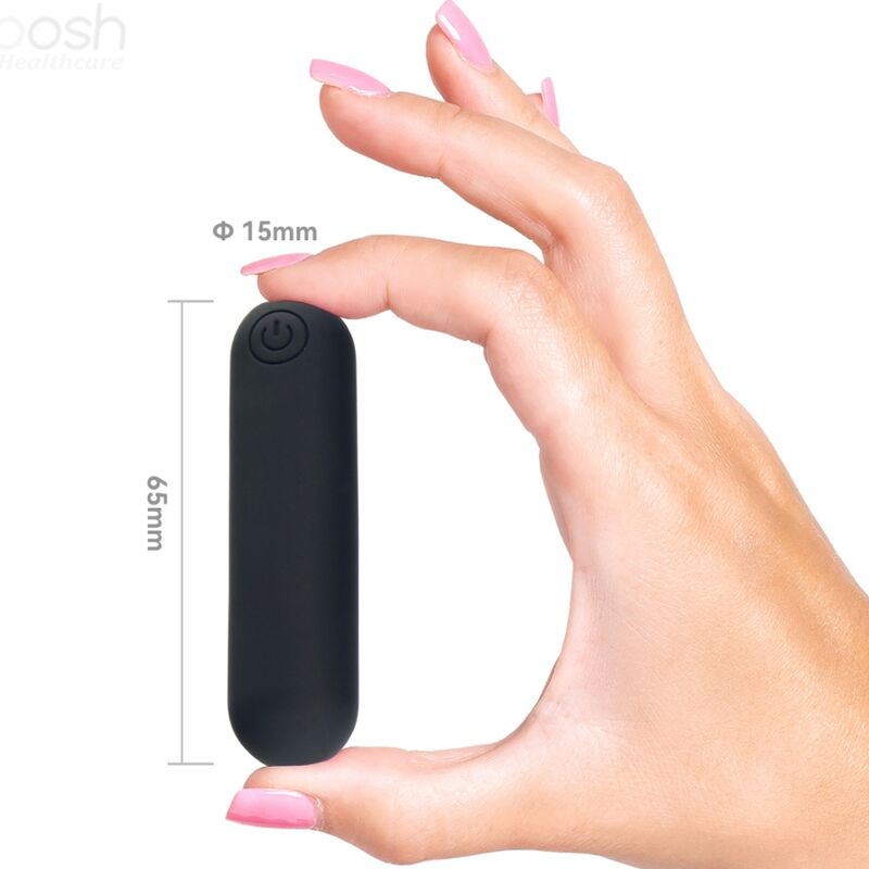 ARMONY - SPLASH JOLINE VIBRATORE BULLET IN SILICONE TELECOMANDO 10 VIBRAZIONI 65 X 15 CM NERO - ARMONY STIMULATORS | Lingerie Harness Boutique