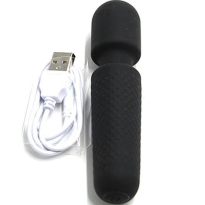 ARMONY - YOUR MAGIC MASSAGGIATORE E VIBRATORE RICARICABILE 10 VIBRAZIONI BACCHETTA PUNTI NERO - ARMONY MASSAGERS | Lingerie Harness Boutique
