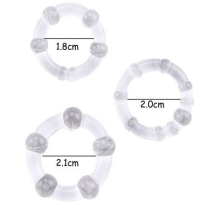 ARMONY - TITAN LOVE ANELLO CON PERLINE CARNE - ARMONY FOR HIM | Lingerie Harness Boutique