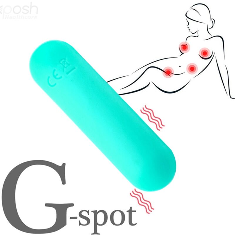 ARMONY - SPLASH HAHA VIBRATORE BULLET IN SILICONE 10 VIBRAZIONI 75 X 19 CM VERDE - ARMONY STIMULATORS | Lingerie Harness Boutique