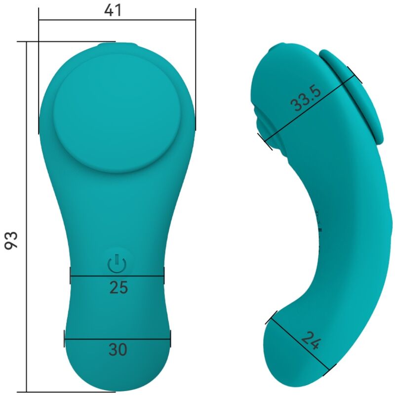 ARMONY - PLEASURE PANTY VIBRATORE TELECOMANDO 3 VELOCITÀ VERDE - ARMONY WEARABLES | Lingerie Harness Boutique