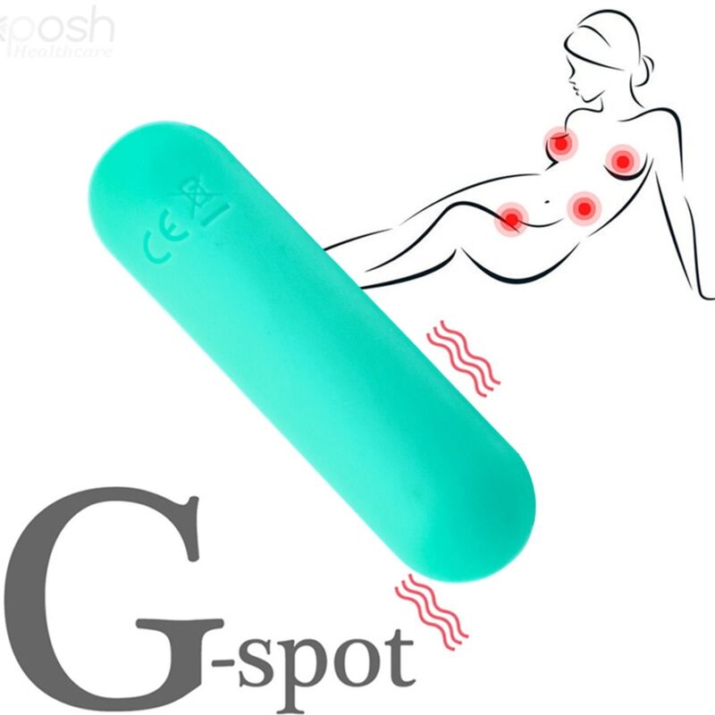 ARMONY - SPLASH JOLINE VIBRATORE BULLET IN SILICONE TELECOMANDO 10 VIBRAZIONI 65 X 15 CM VERDE - ARMONY STIMULATORS | Lingerie Harness Boutique