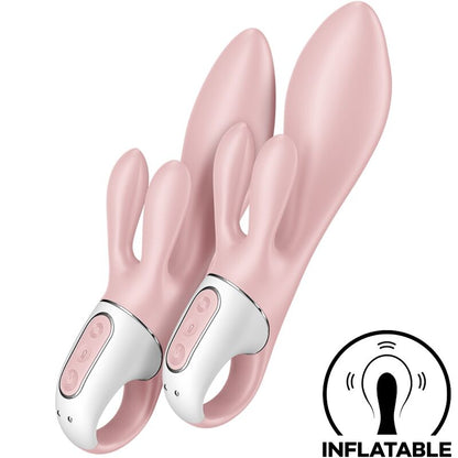 SATISFYER - AIR PUMP BUNNY 3 VIBRATORE GONFIABILE CONIGLIO ROSA - SATISFYER VIBRATOR | Lingerie Harness Boutique
