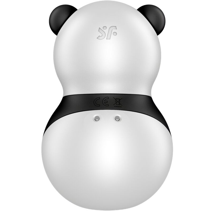 SATISFYER - POCKET PANDA STIMOLATORE E VIBRATORE IN BIANCO E NERO - SATISFYER AIR PULSE | Lingerie Harness Boutique
