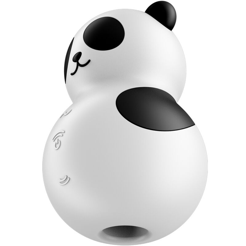 SATISFYER - POCKET PANDA STIMOLATORE E VIBRATORE IN BIANCO E NERO - SATISFYER AIR PULSE | Lingerie Harness Boutique