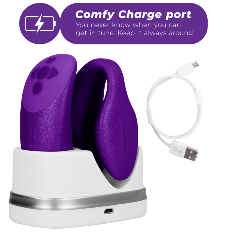 WE-VIBE - CHORUS COUPLE VIBRATOR WITH LILAC SQUEEZE CONTROL