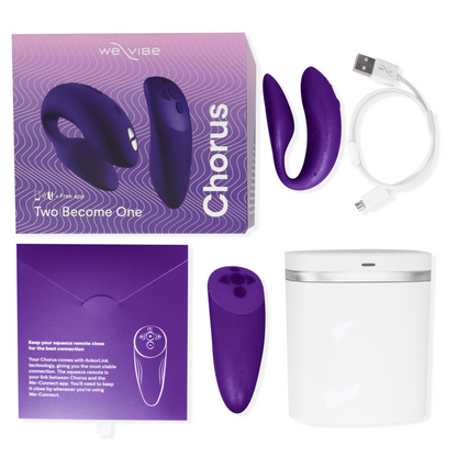 WE-VIBE - CHORUS COUPLE VIBRATOR WITH LILAC SQUEEZE CONTROL