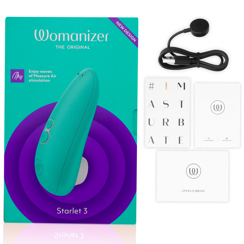 WOMANIZER - STIMOLATORE CLITORALE STARLET 3 TURCHESE - WOMANIZER | Lingerie Harness Boutique