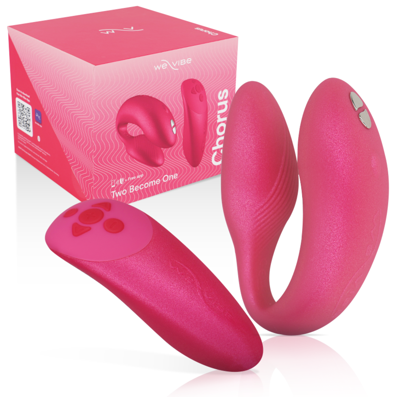 WE-VIBE - VIBRATORE CHORUS PER COPPIA CON SQUEEZE CONTROL ROSA - WE-VIBE | Lingerie Harness Boutique