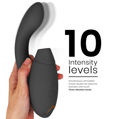 WOMANIZER - DUO 2 STIMOLATORE NERO - WOMANIZER | Lingerie Harness Boutique