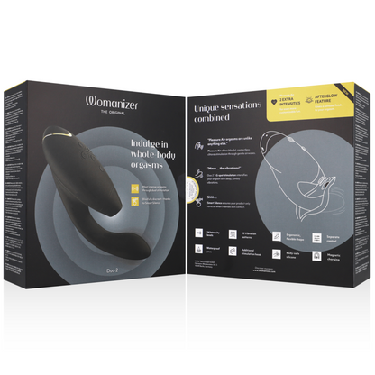 WOMANIZER - DUO 2 STIMOLATORE NERO - WOMANIZER | Lingerie Harness Boutique