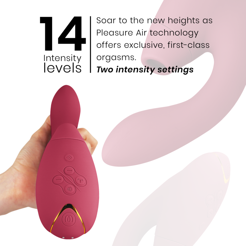 WOMANIZER - STIMOLATORE DUO 2 BORDEAUX - WOMANIZER | Lingerie Harness Boutique