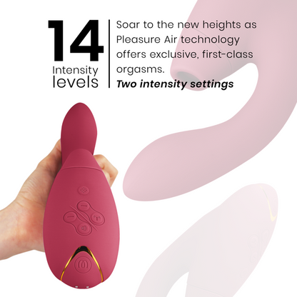 WOMANIZER - STIMOLATORE DUO 2 BORDEAUX - WOMANIZER | Lingerie Harness Boutique
