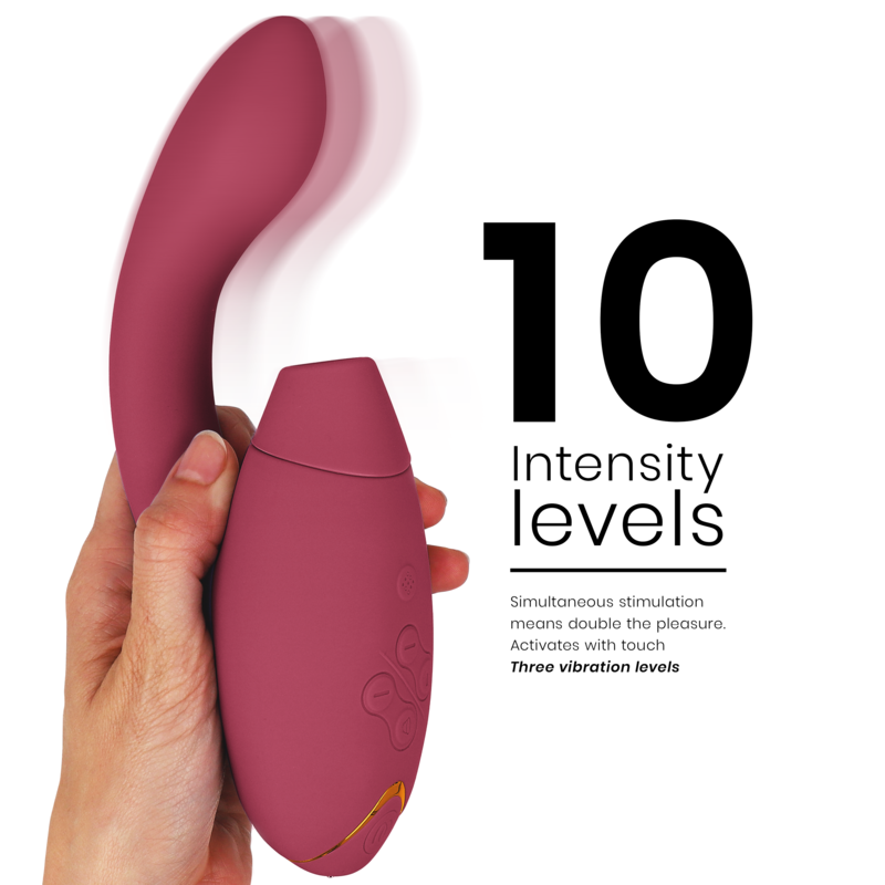 WOMANIZER - STIMOLATORE DUO 2 BORDEAUX - WOMANIZER | Lingerie Harness Boutique