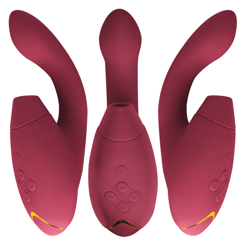 WOMANIZER - STIMOLATORE DUO 2 BORDEAUX - WOMANIZER | Lingerie Harness Boutique