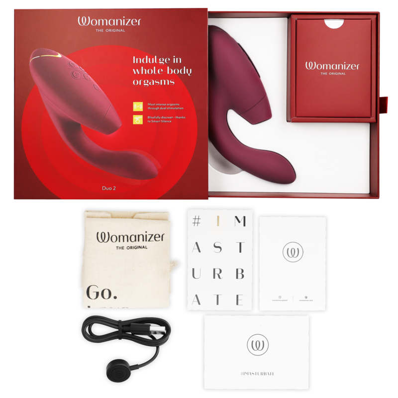 WOMANIZER - STIMOLATORE DUO 2 BORDEAUX