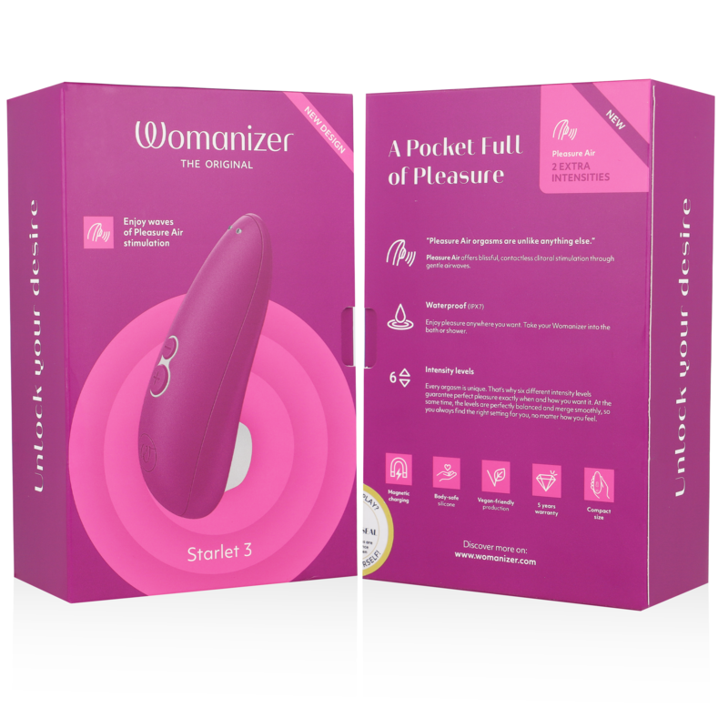 WOMANIZER - STARLET 3 PURPLE CLITORAL STIMULATOR