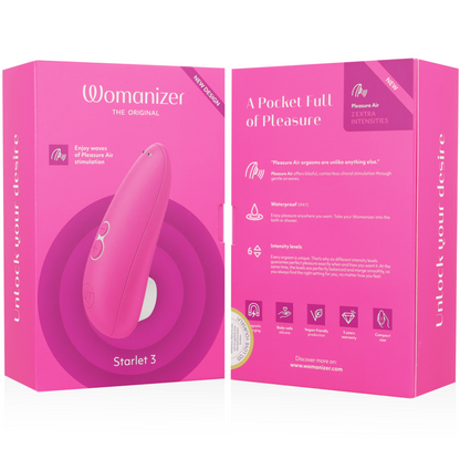 WOMANIZER - STIMOLATORE CLITORALE STARLET 3 ROSA - WOMANIZER | Lingerie Harness Boutique
