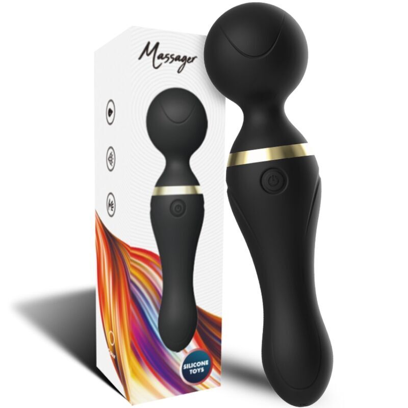 ARMONY - MASSAGGIATORE E VIBRATORE FREEZA TESTA SUPER FLESSIBILE NERA - ARMONY MASSAGERS | Lingerie Harness Boutique