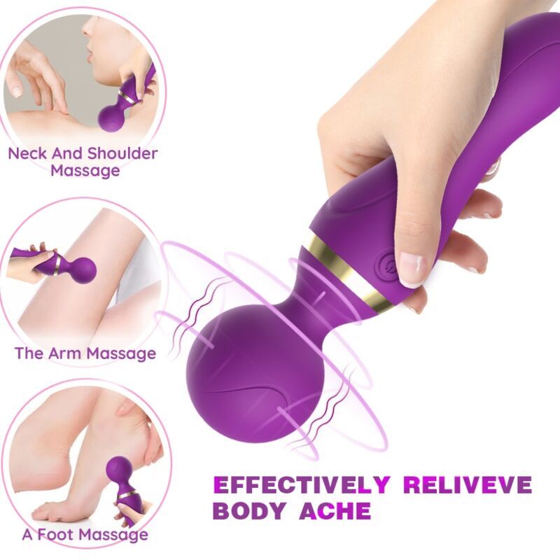 ARMONY - MASSAGGIATORE E VIBRATORE FREEZA TESTA SUPER FLESSIBILE NERA - ARMONY MASSAGERS | Lingerie Harness Boutique