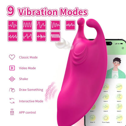 ARMONY - HONEYBEE WEARABLE PANTIES G-SPOT VIBRATOR FUCHSIA - FREE APP