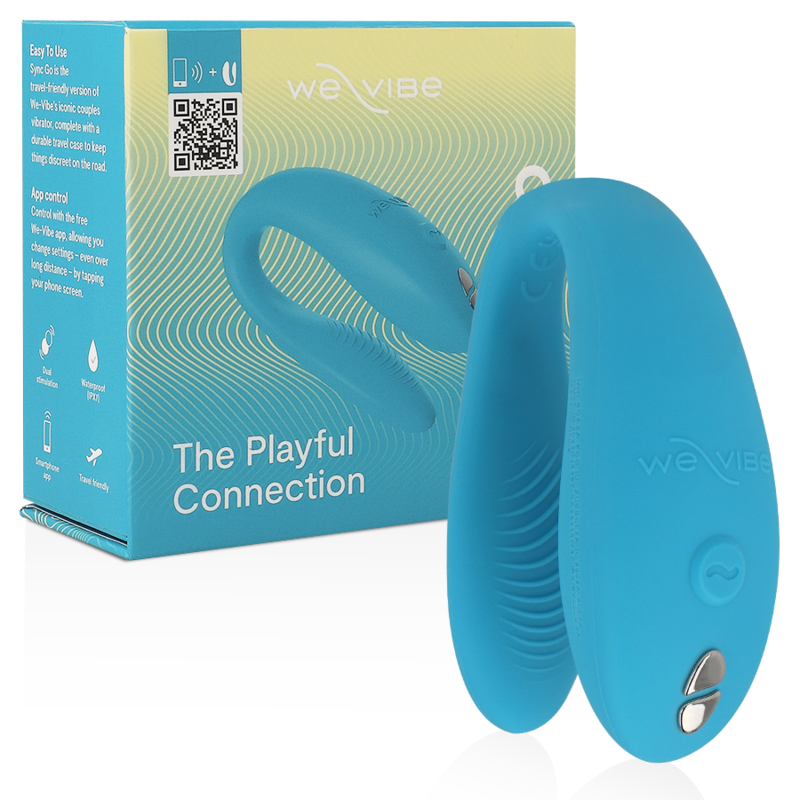 WE-VIBE - SYNC GO DUAL STIMOLATORE TURCHESE - WE-VIBE | Lingerie Harness Boutique