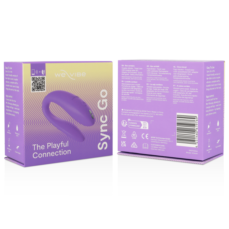 WE-VIBE - SYNC GO DUAL STIMOLATORE TURCHESE - WE-VIBE | Lingerie Harness Boutique