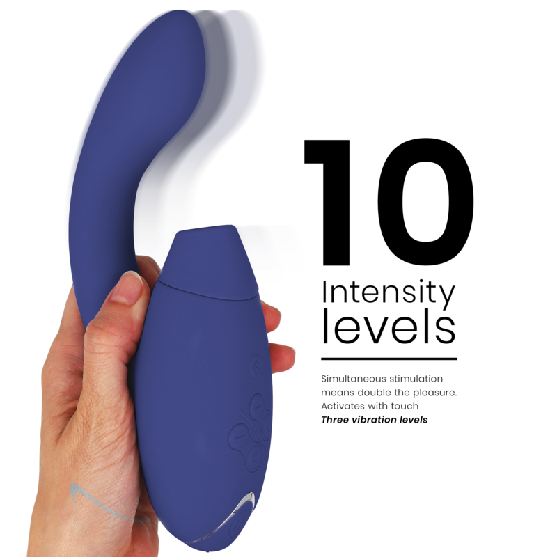 WOMANIZER - STIMOLATORE DUO 2 BLU - WOMANIZER | Lingerie Harness Boutique