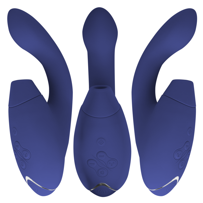 WOMANIZER - STIMOLATORE DUO 2 BLU - WOMANIZER | Lingerie Harness Boutique