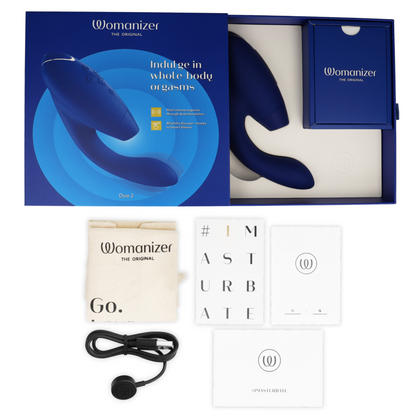 WOMANIZER - STIMOLATORE DUO 2 BLU - WOMANIZER | Lingerie Harness Boutique