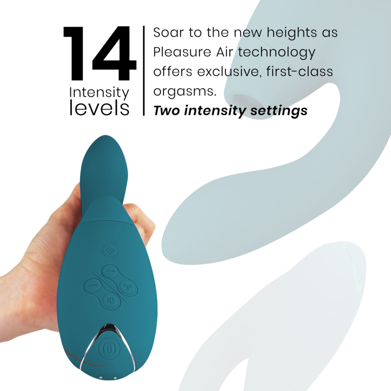 WOMANIZER - STIMOLATORE DUO 2 BLU PETROL - WOMANIZER | Lingerie Harness Boutique