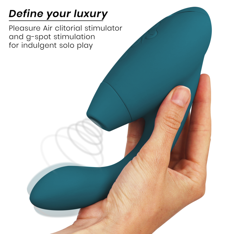 WOMANIZER - STIMOLATORE DUO 2 BLU PETROL - WOMANIZER | Lingerie Harness Boutique