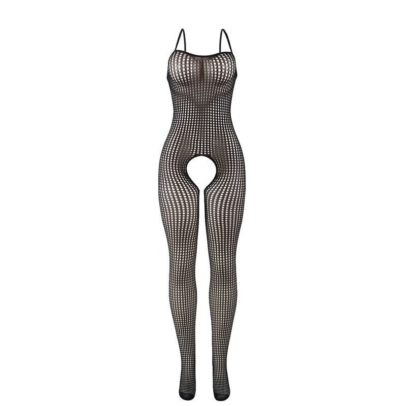 SUBBLIME - 951726 BODYSTOCKING A RETE ELASTICA NERA SENZA CAVALLO TAGLIA UNICA - SUBBLIME BODYSTOCKINGS | Lingerie Harness Boutique