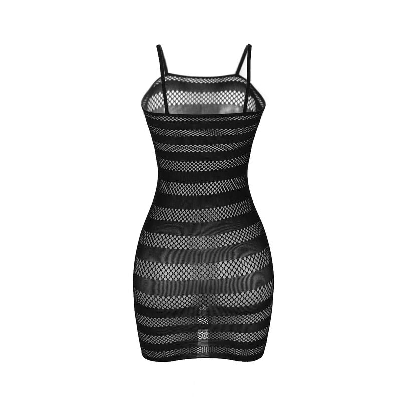 SUBBLIME - 951733 VESTITO A RETE CON STRISCE NERE TAGLIA UNICA - SUBBLIME DRESSES | Lingerie Harness Boutique