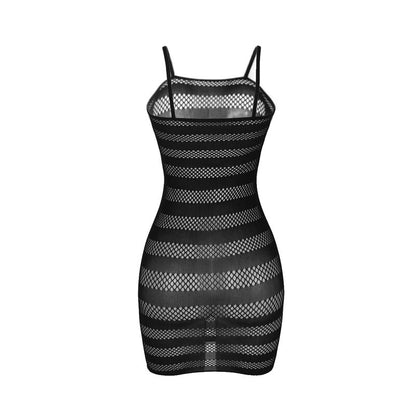 SUBBLIME - 951733 VESTITO A RETE CON STRISCE NERE TAGLIA UNICA - SUBBLIME DRESSES | Lingerie Harness Boutique