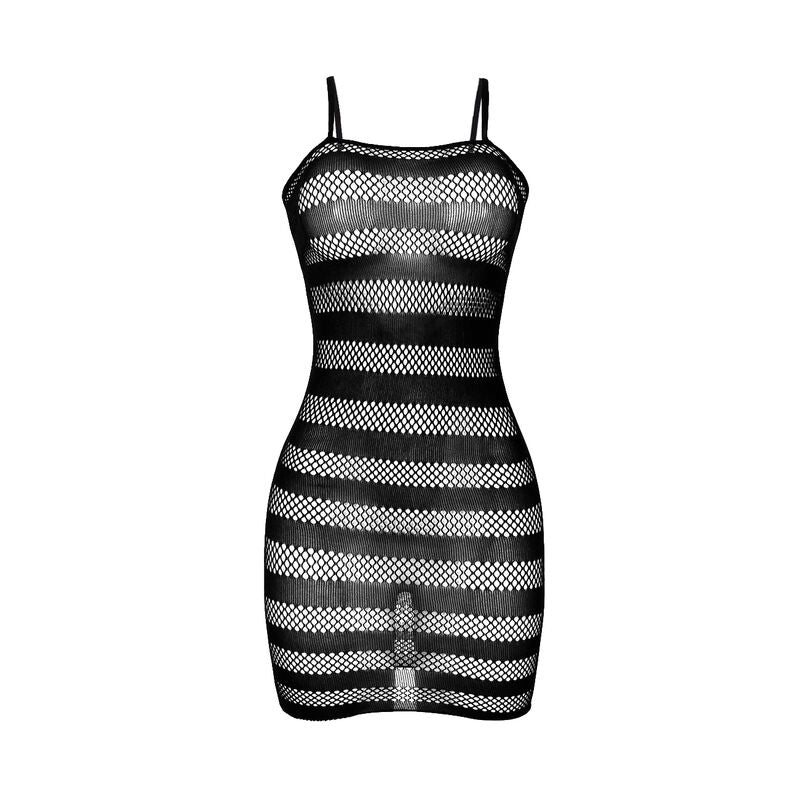 SUBBLIME - 951733 VESTITO A RETE CON STRISCE NERE TAGLIA UNICA - SUBBLIME DRESSES | Lingerie Harness Boutique