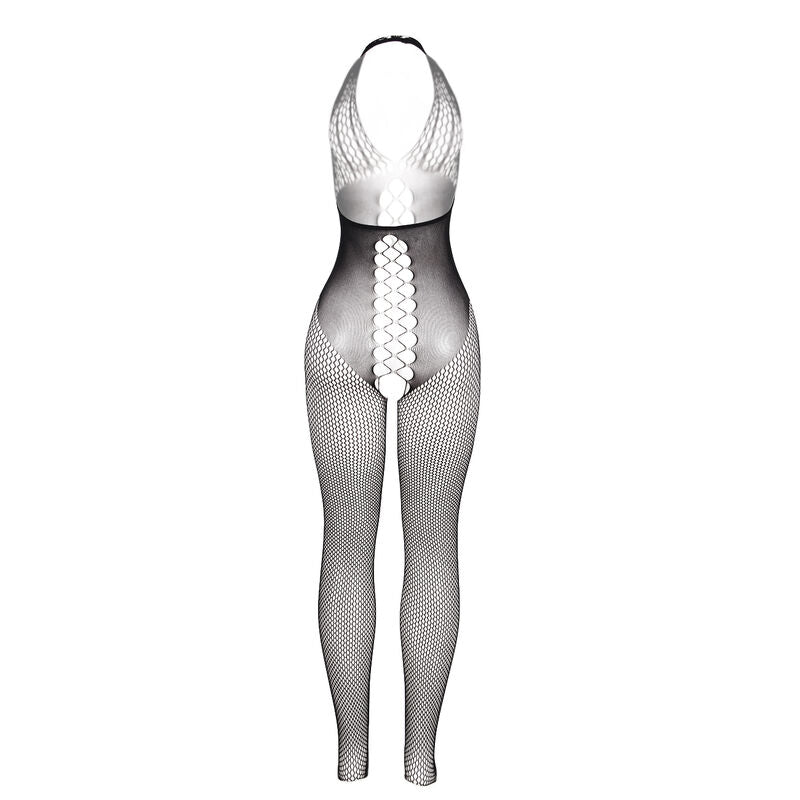 SUBBLIME - 951832 BODYSTOCKING CON SCHIENA APERTA E DETTAGLI INCROCIATI NERO TAGLIA UNICA - SUBBLIME BODYSTOCKINGS | Lingerie Harness Boutique