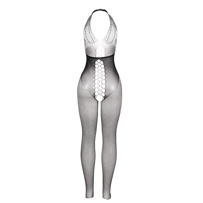 SUBBLIME - 951832 BODYSTOCKING CON SCHIENA APERTA E DETTAGLI INCROCIATI NERO TAGLIA UNICA - SUBBLIME BODYSTOCKINGS | Lingerie Harness Boutique