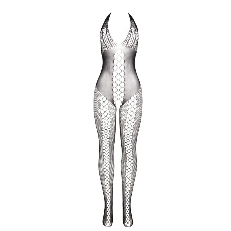 SUBBLIME - 951832 BODYSTOCKING CON SCHIENA APERTA E DETTAGLI INCROCIATI NERO TAGLIA UNICA - SUBBLIME BODYSTOCKINGS | Lingerie Harness Boutique