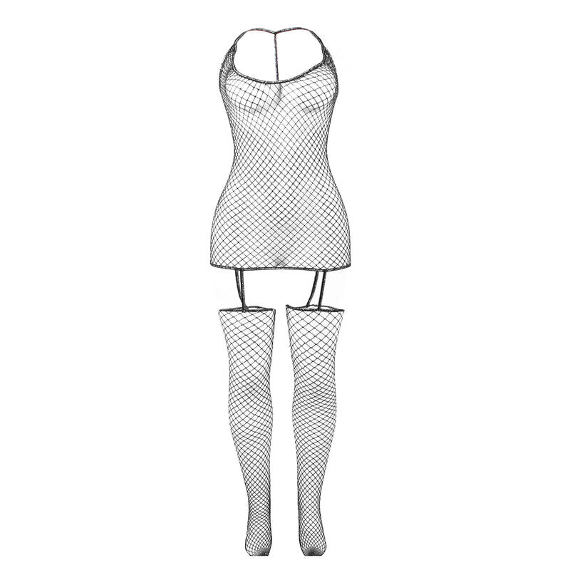 SUBBLIME - 951955 BODYSTOCKING A RETE LUCIDO TAGLIA UNICA - SUBBLIME BODYSTOCKINGS | Lingerie Harness Boutique