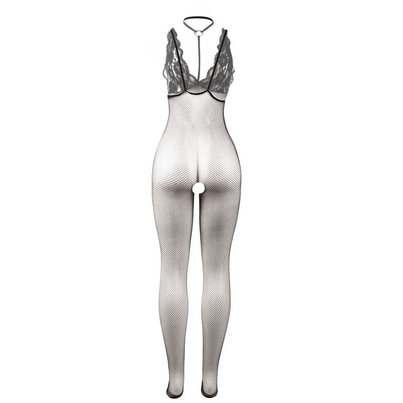 SUBBLIME - 951993 BODYSTOCKING A RETE TRASPARENTE NERA SENZA CAVALLO TAGLIA UNICA - SUBBLIME BODYSTOCKINGS | Lingerie Harness Boutique