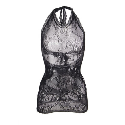 SUBBLIME - 952075 ABITO CORTO A RETE CON SCHIENA E DETTAGLIO A CUORE NERO TAGLIA UNICA - SUBBLIME DRESSES | Lingerie Harness Boutique