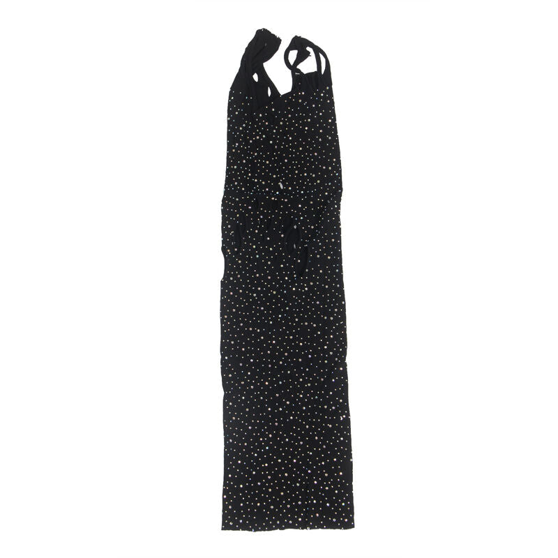 SUBBLIME - 952198 VESTITO A RETE CON DIAMANTI BRILLANTI NERO TAGLIA UNICA - SUBBLIME DRESSES | Lingerie Harness Boutique