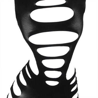 SUBBLIME - 952266 VESTITO ELASTICO A RETE MANICA LUNGA NERO TAGLIA UNICA - SUBBLIME DRESSES | Lingerie Harness Boutique