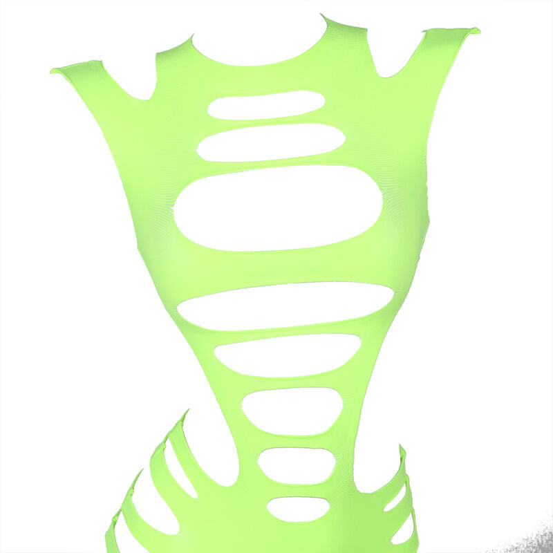 SUBBLIME - 952280 VESTITO ELASTICO A RETE MANICA LUNGA VERDE TAGLIA UNICA - SUBBLIME DRESSES | Lingerie Harness Boutique