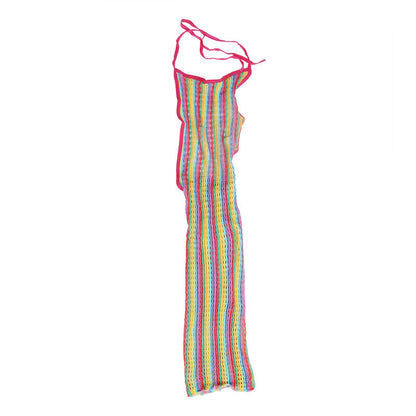 SUBBLIME - 952341 VESTITO A RETE ARCOBALENO TAGLIA UNICA - SUBBLIME DRESSES | Lingerie Harness Boutique